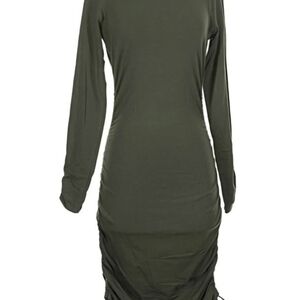 Michael Kors Womens XL Green Dress With Adjustable Drawstring On Sides